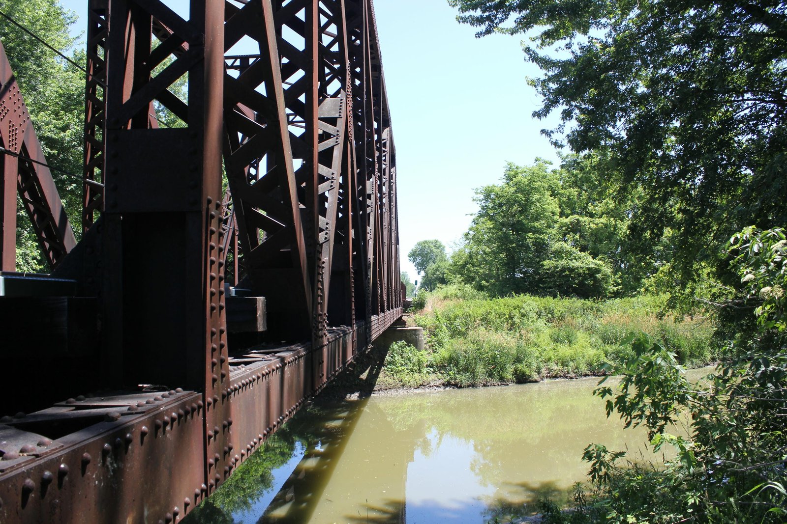Looking south